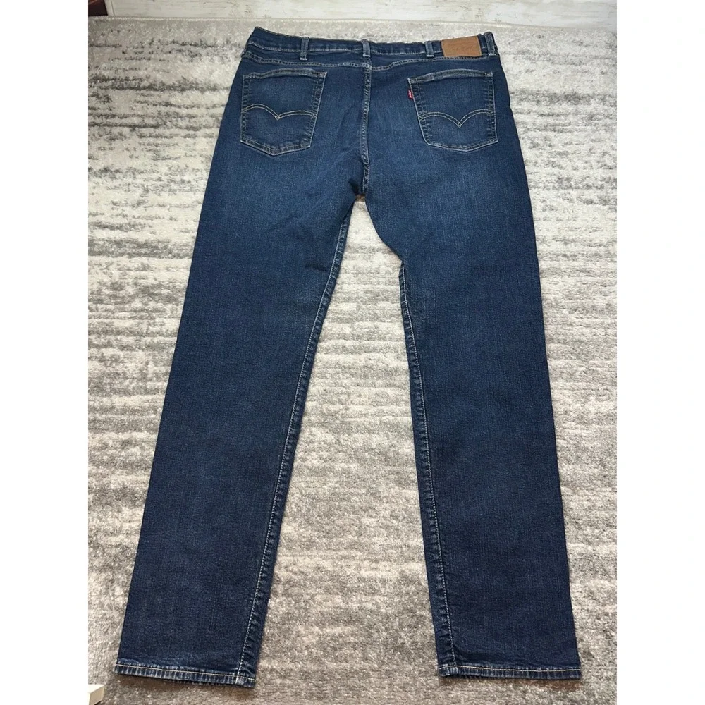Levi Strauss 502 Jeans Mens W40 L36 (32) Big E Premium Tapered Stretch Denim